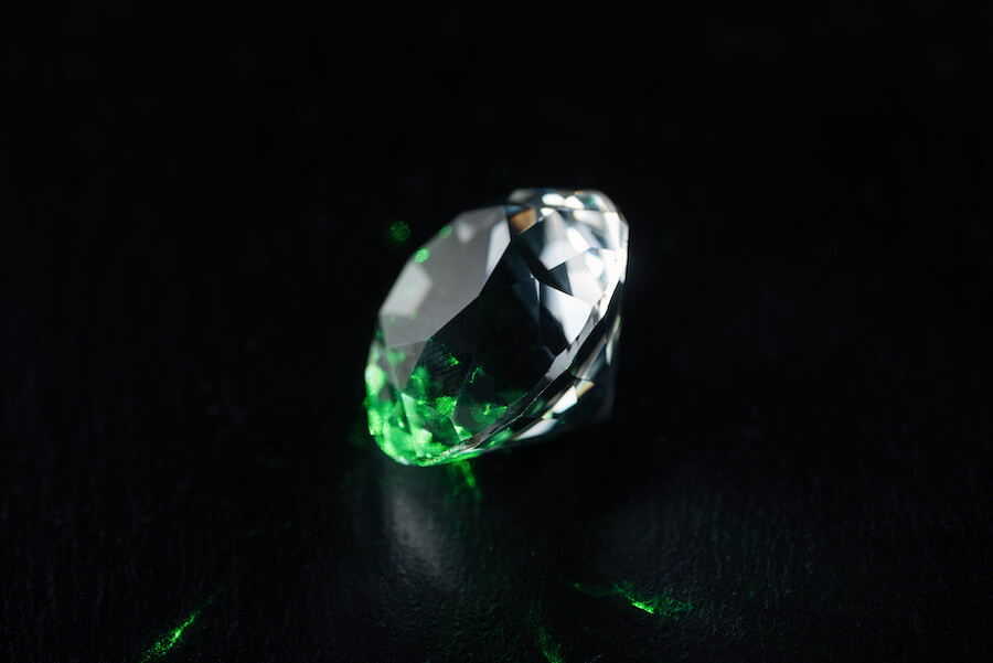 zielony diament