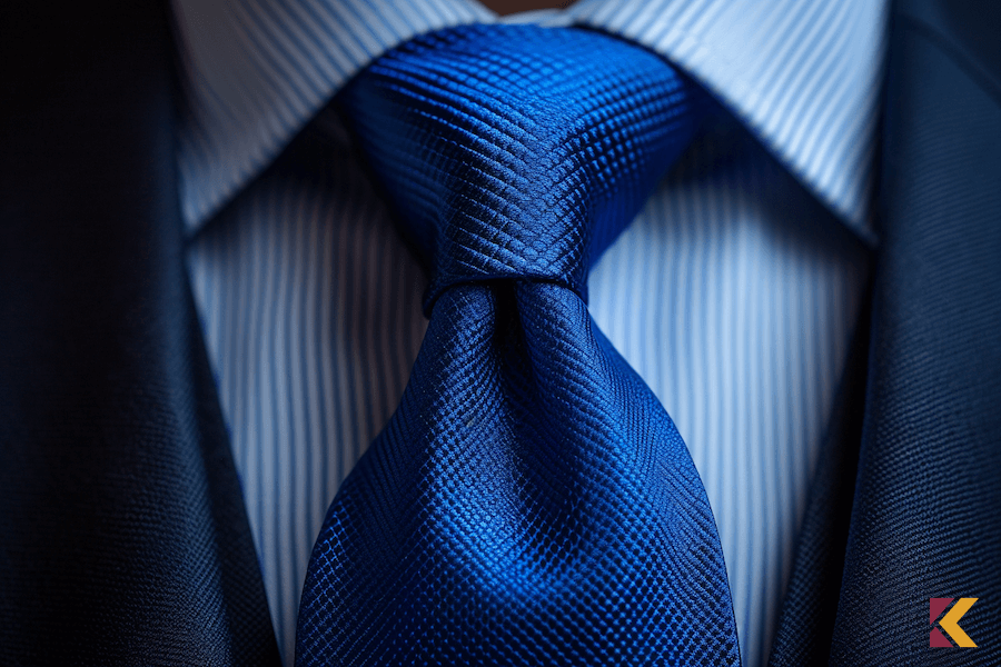Ujęcie chabrowego krawatu