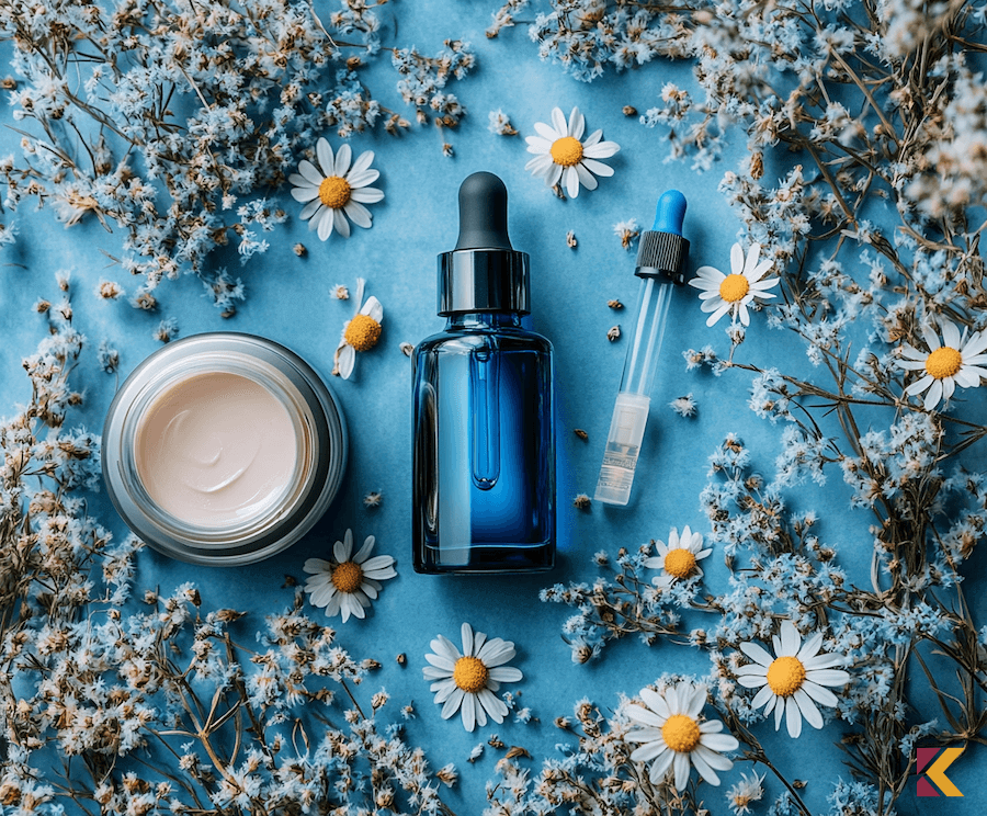 Kobaltowy flakon do olejku