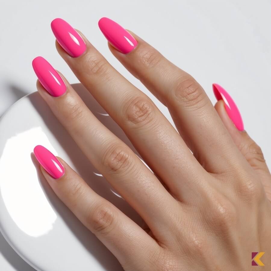 Paznokcie w kolorze biskupim