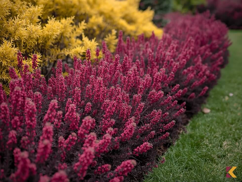 Wrzos Dark Beauty — purpurowe kwiaty