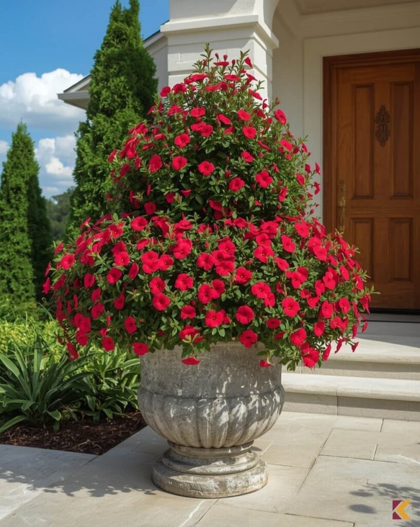 Supertunia Vista Strawberry w kolorze truskawkowym