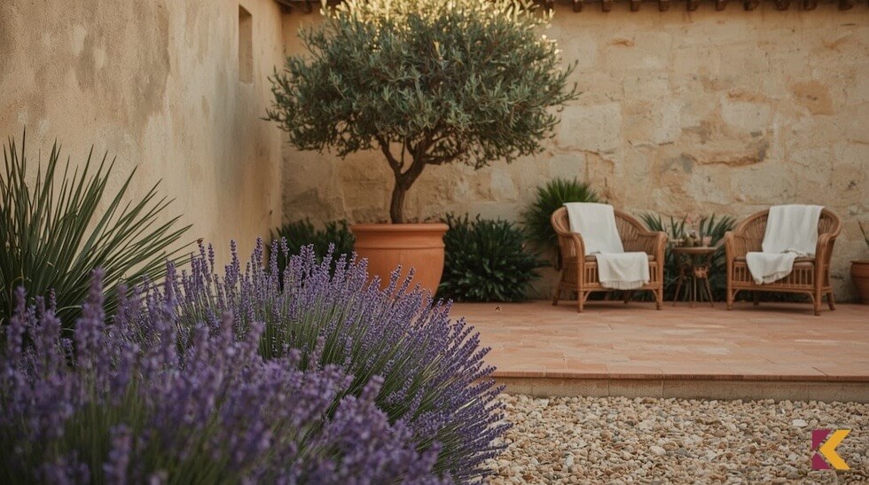 Lawenda prze tarasem