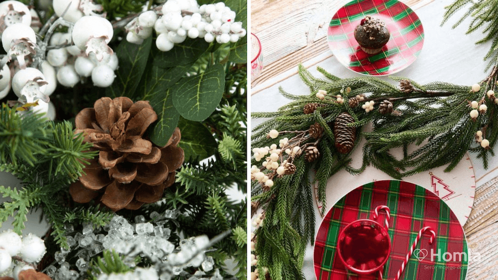 Girlandy z gałązek