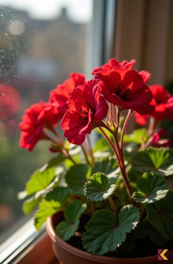 Czerwona pelargonia
