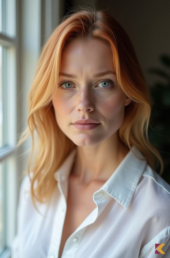 Rude włosy, jasna miedź